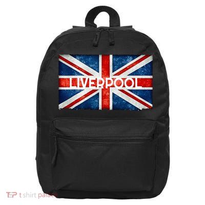 Liverpool England UK Flag . And Souvenir 16 in Basic Backpack