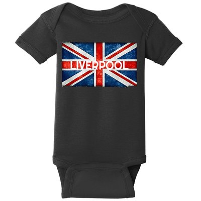 Liverpool England UK Flag . And Souvenir Baby Bodysuit