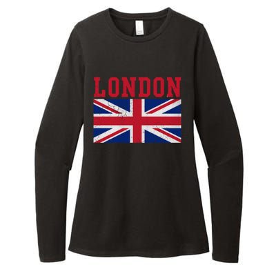 London England Union Jack United Kingdom British Flag Gift Womens CVC Long Sleeve Shirt