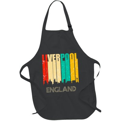 Liverpool England United Kingdom Retro City Skyline Apron