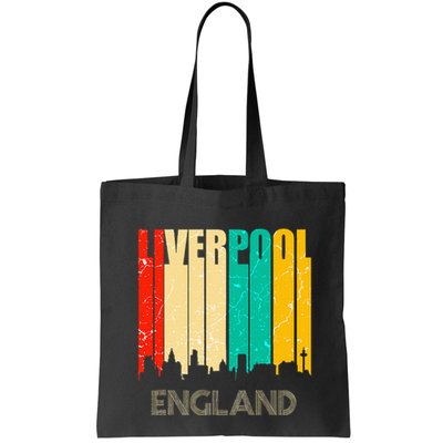Liverpool England United Kingdom Retro City Skyline Bag