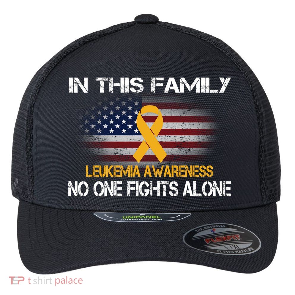 Leukemia No One Fights Alone Flexfit Unipanel Trucker Cap