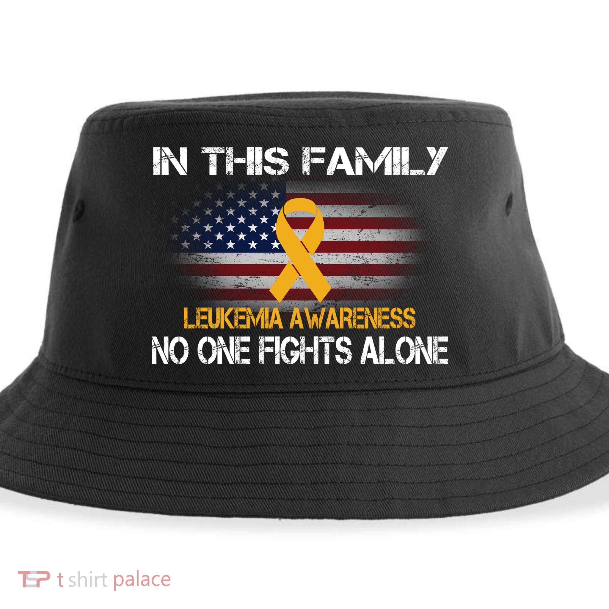 Leukemia No One Fights Alone Sustainable Bucket Hat