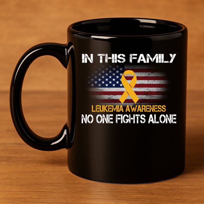 Leukemia No One Fights Alone 11oz C Handle Ceramic Mug