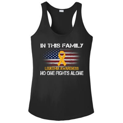 Leukemia No One Fights Alone Ladies PosiCharge Competitor Racerback Tank