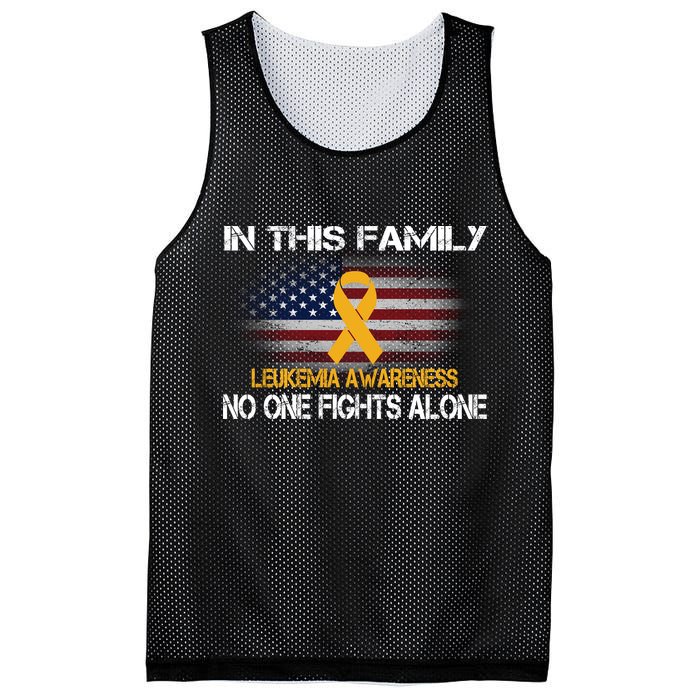Leukemia No One Fights Alone Mesh Reversible Basketball Jersey Tank