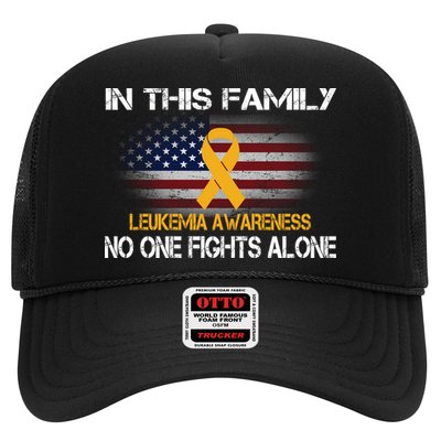 Leukemia No One Fights Alone Trucker Hat