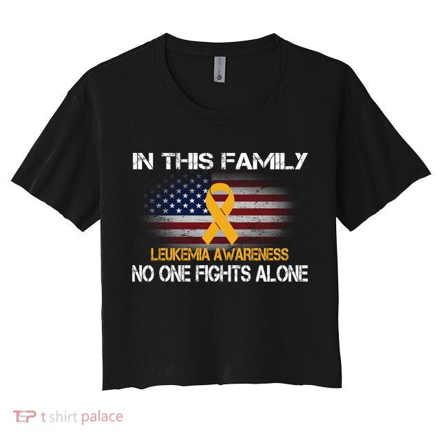 Leukemia No One Fights Alone Crop Top