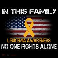 Leukemia No One Fights Alone Cropped Pullover Crew