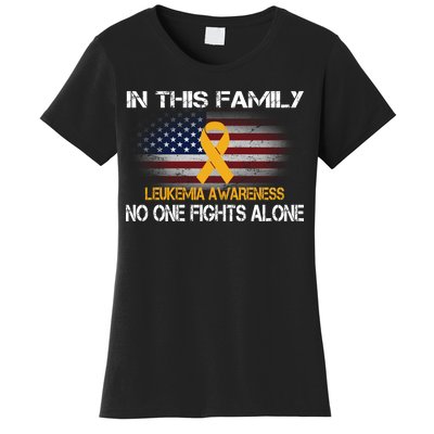 Leukemia No One Fights Alone Women's T-Shirt