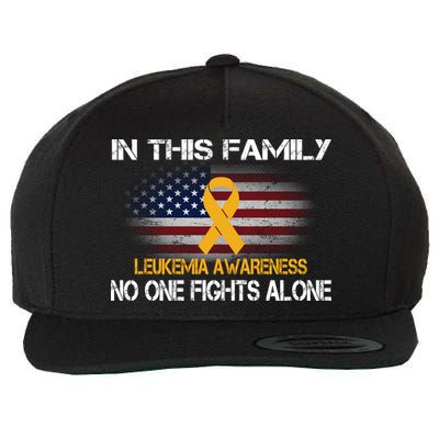 Leukemia No One Fights Alone Wool Snapback Cap