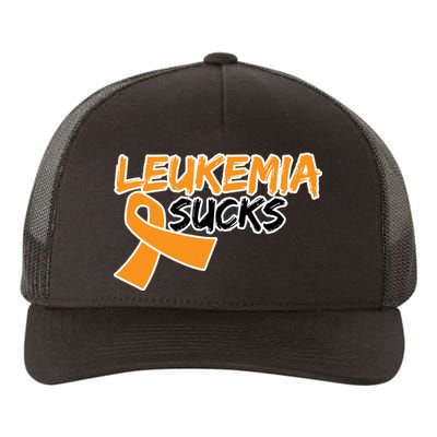 Leukemia Sucks Yupoong Adult 5-Panel Trucker Hat