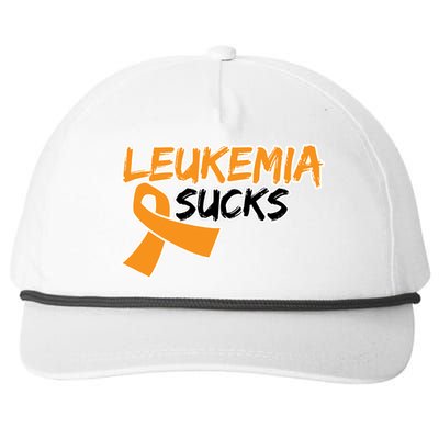 Leukemia Sucks Snapback Five-Panel Rope Hat