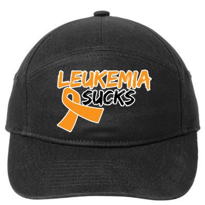 Leukemia Sucks 7-Panel Snapback Hat