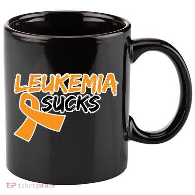 Leukemia Sucks 11oz C Handle Ceramic Mug