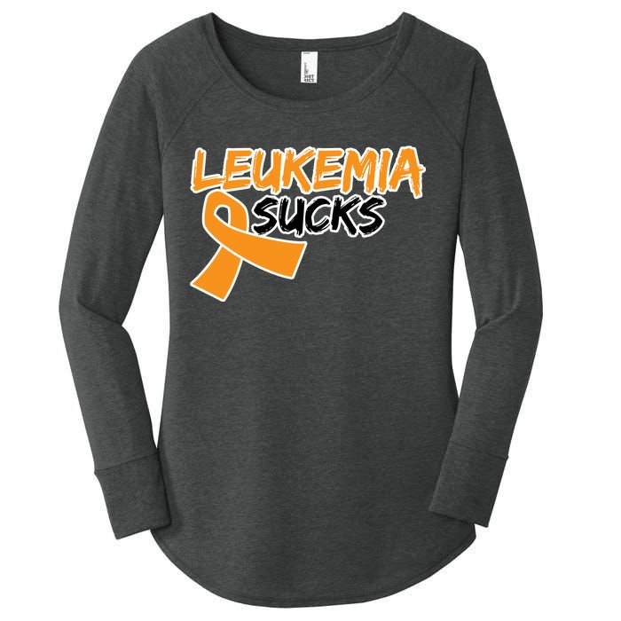 Leukemia Sucks Women's Perfect Tri Tunic Long Sleeve Shirt