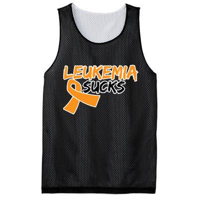 Leukemia Sucks Mesh Reversible Basketball Jersey Tank