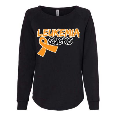 Leukemia Sucks Womens California Wash Sweatshirt