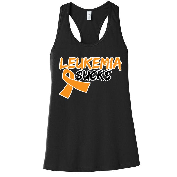 Leukemia Sucks Women's Racerback Tank