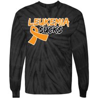 Leukemia Sucks Tie-Dye Long Sleeve Shirt