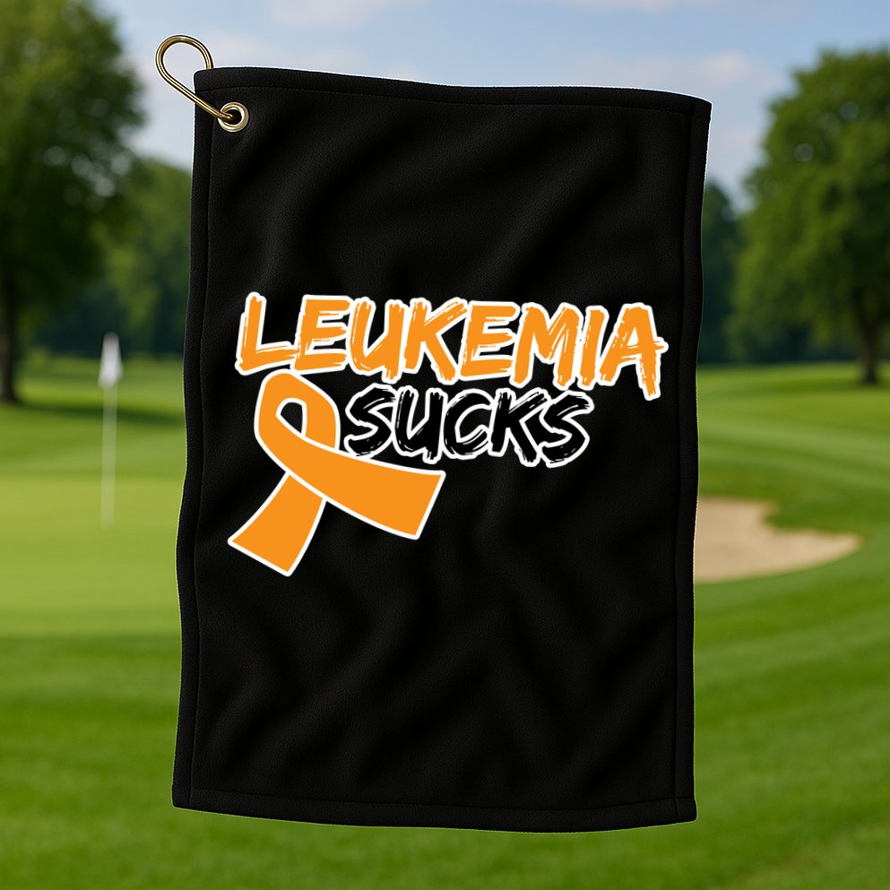 Leukemia Sucks Golf Towel