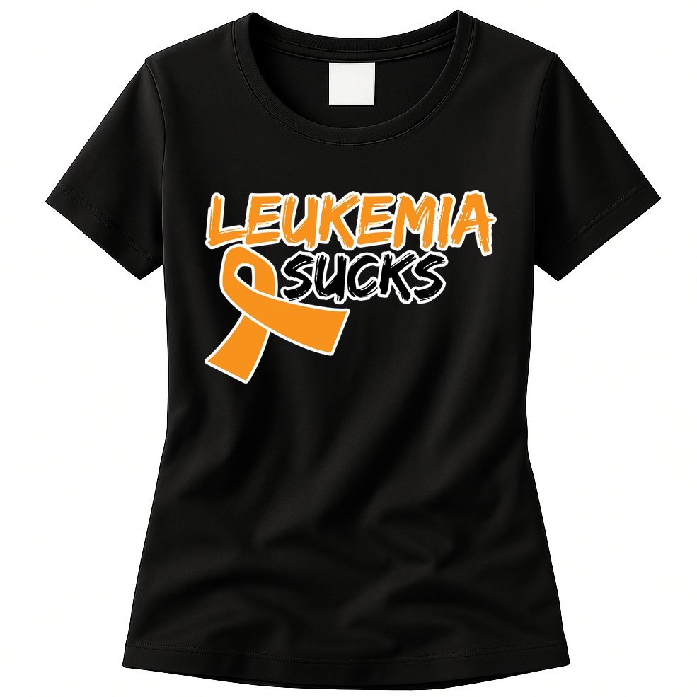 Leukemia Sucks Womens T-Shirt