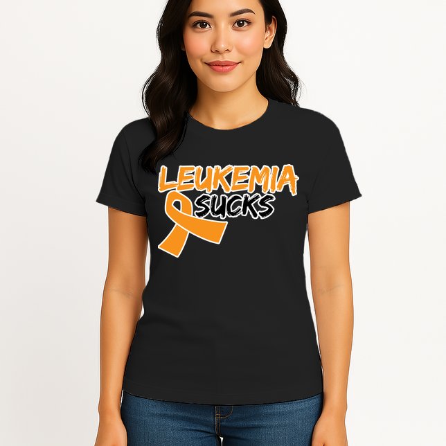 Leukemia Sucks Womens T-Shirt