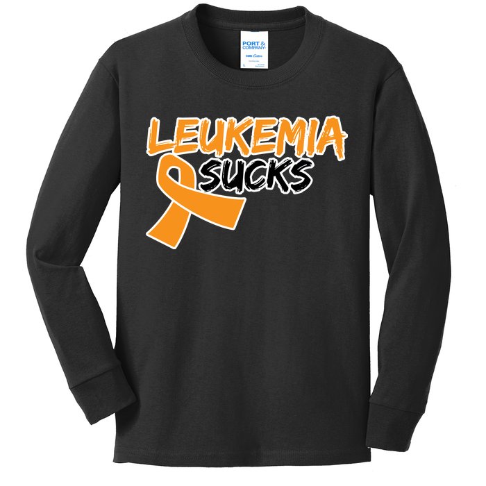 Leukemia Sucks Kids Long Sleeve Shirt