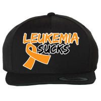 Leukemia Sucks Wool Snapback Cap