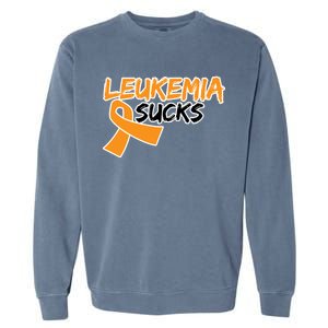 Leukemia Sucks Garment-Dyed Sweatshirt