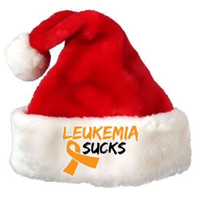 Leukemia Sucks Premium Christmas Santa Hat