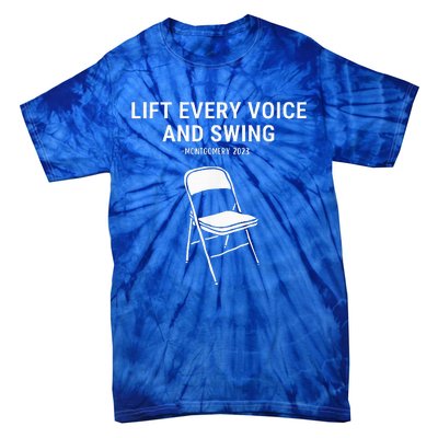 Lift Every Voice And Swing Trending Montgomery White Chair Tie-Dye T-Shirt