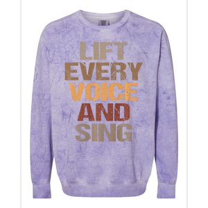 Lift Every Voice And Sing Juneteenth Black History Month Colorblast Crewneck Sweatshirt