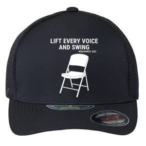 Lift Every Voice And Swing Trending Montgomery White Chair Flexfit Unipanel Trucker Cap