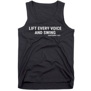 Lift Every Voice And Swing Trending Montgomery White Chair Tank Top