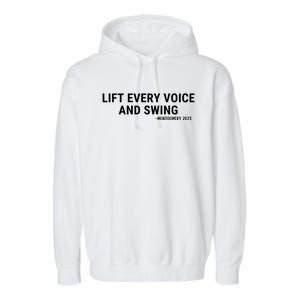 Lift Every Voice And Swing Trending Montgomery White Chair Garment-Dyed Fleece Hoodie