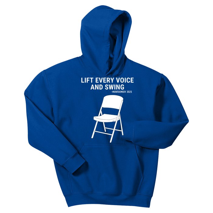 Lift Every Voice And Swing Trending Montgomery White Chair Kids Hoodie