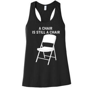 Lift Every Voice And Swing Trending Montgomery White Chair Women's Racerback Tank