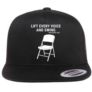 Lift Every Voice And Swing Trending Montgomery White Chair Flat Bill Trucker Hat