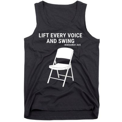 Lift Every Voice And Swing Trending Montgomery White Chair Tank Top