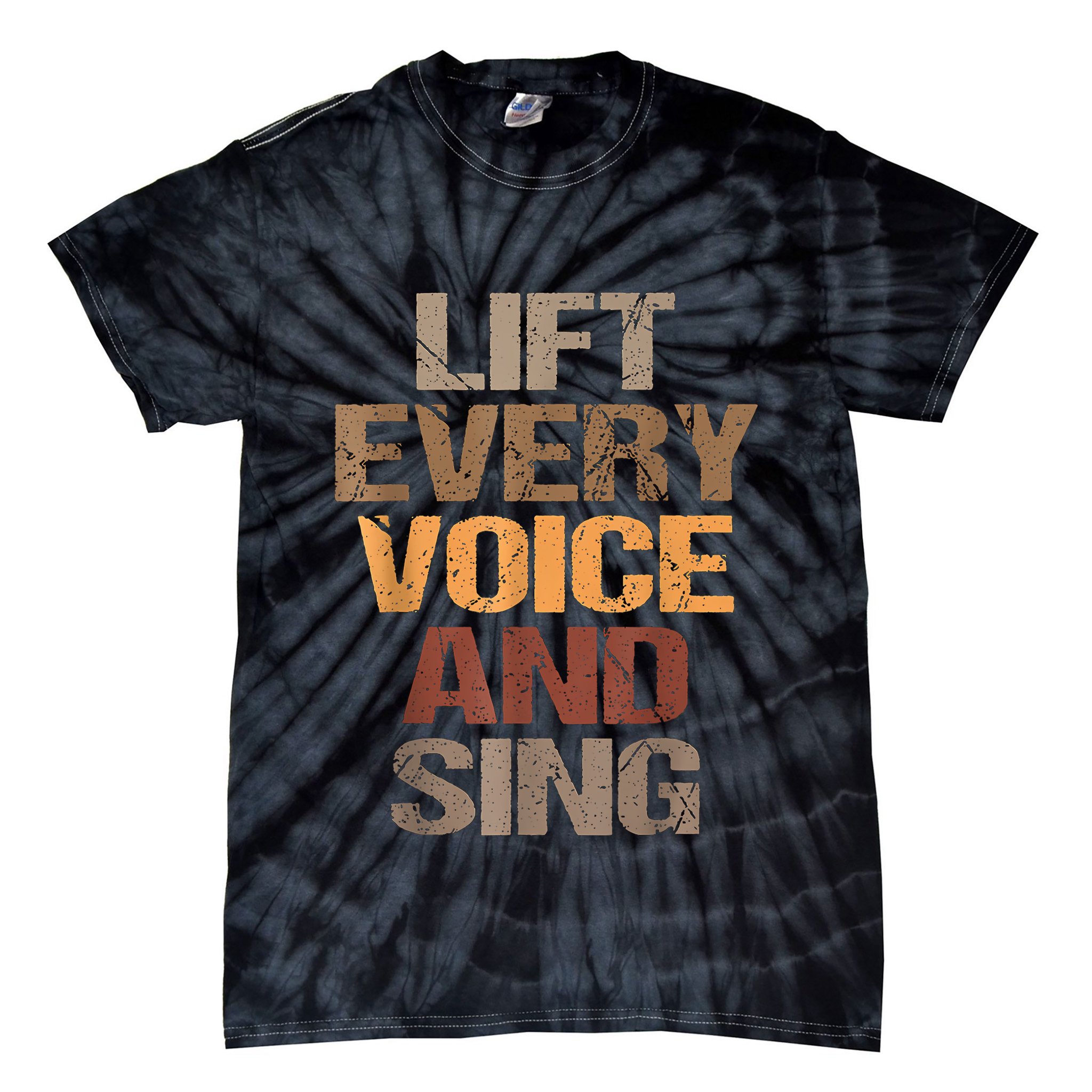 Lift Every Voice And Sing Juneteenth Black History Month Tie-Dye T-Shirt