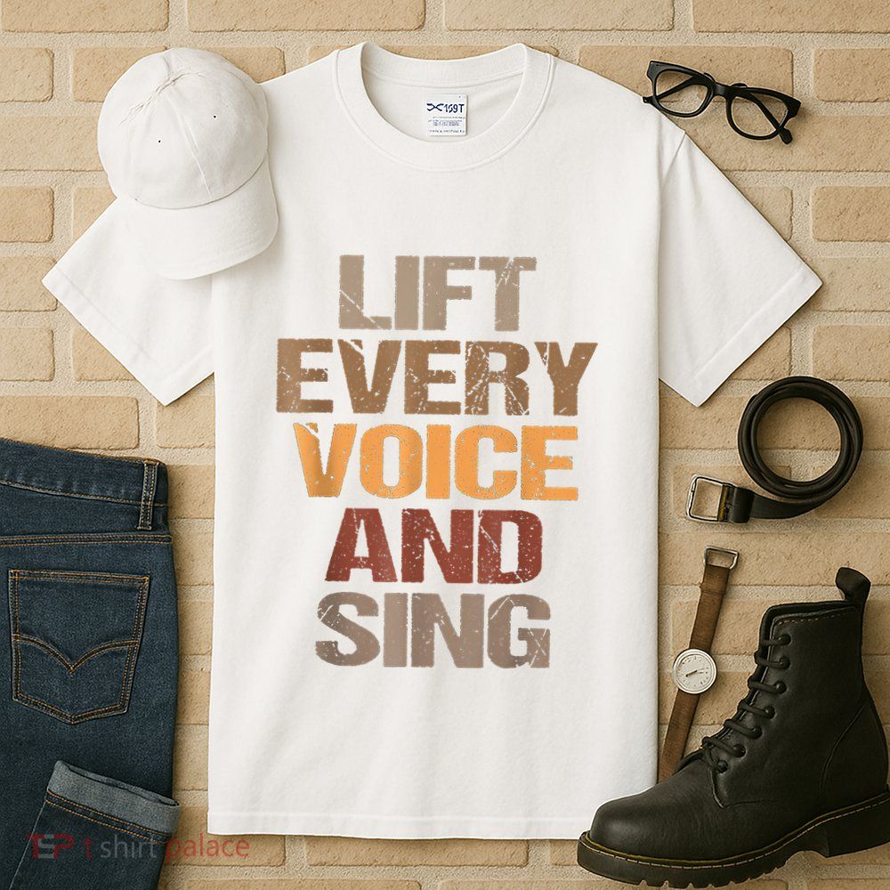 Lift Every Voice And Sing Juneteenth Black History Month Tall T-Shirt