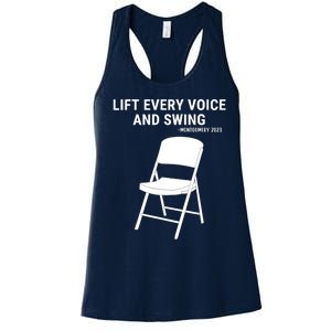 Lift Every Voice And Swing Trending Montgomery White Chair Women's Racerback Tank