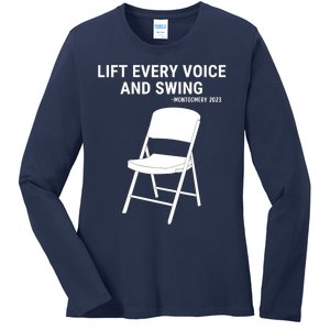 Lift Every Voice And Swing Trending Montgomery White Chair Ladies Long Sleeve Shirt