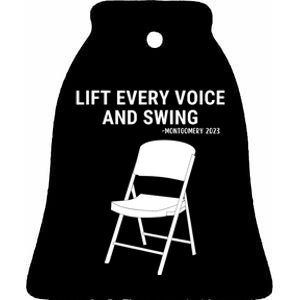 Lift Every Voice And Swing Trending Montgomery White Chair Ceramic Bell Ornament