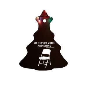 Lift Every Voice And Swing Trending Montgomery White Chair Ceramic Tree Ornament