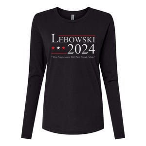 Lebowski Election Vote 2024 Womens Cotton Relaxed Long Sleeve T-Shirt