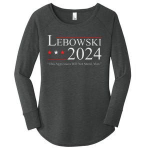 Lebowski Election Vote 2024 Women's Perfect Tri Tunic Long Sleeve Shirt