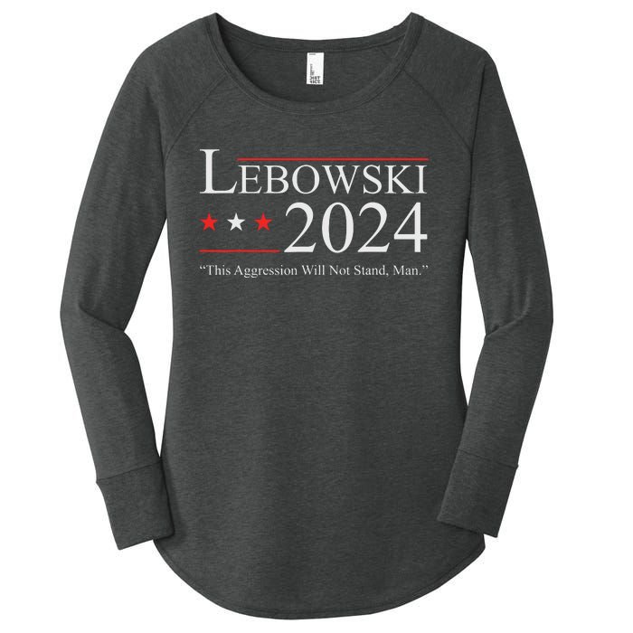 Lebowski Election Vote 2024 Women's Perfect Tri Tunic Long Sleeve Shirt