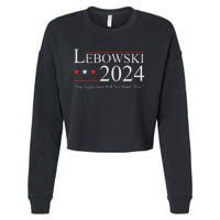 Lebowski Election Vote 2024 Cropped Pullover Crew